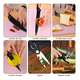 thumbnail image 4 of Juego De Cuchillos De Cocina De Acero Inoxidable, 17 Uds. Negro, 4 of 5
