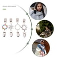 thumbnail image 3 of MasteelfCA 4pcs Retro Brooch Creative Cardigan Clips Alloy Brooch Clips for Girl Women, 3 of 8