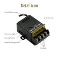 thumbnail image 4 of JIhuahe Dual Channel Wireless Relay Switch 30A - AC90-250V Heavy Duty Remote Control System with 2 Transmitters for Industrial Devices,black, 4 of 6
