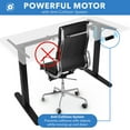 thumbnail image 3 of Mount-It! Electric Standing Desk Frame with Extra-Wide 55" Desktop, White, 3 of 9