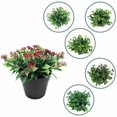 thumbnail image 4 of Planta artificial flor artificial hoja pequeña sándalo rojo colorante en maceta bonsai planta de simulación flor de algas acuáticas decoración del hogar simulación bonsái (rosa) Sailing Electrónica, 4 of 5
