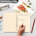 thumbnail image 5 of Bunch Of Flowers Ring Binder Notebook Journey Note Diary College Ruled Spiral Notebook Study Loose Leaf Paper A5 60 Pages, 5 of 8