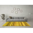 thumbnail image 3 of Ahgly Company Machine Washable Indoor Rectangle Abstract Yellow Modern Area Rugs, 3' x 5', 3 of 4
