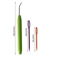 thumbnail image 2 of Justharion Plastic Crochet Hook Kit Portable Hand Held Ergonomic Professional Reusable Wood Handle Sewing Shop Crocheting Needles 8 Sets 1Set, 2 of 5