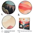 thumbnail image 3 of Designart "Pastel Bold Sunset horizon V" Abstract Floater Framed Canvas Print, 3 of 7