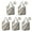 Halloween Pumpkins Ghosts-2, variant on 5 Pack Foldable Shopping Bag,Halloween Pumpkins Bats Spiders and Skulls Reusable Grocery Bags with Pockets,Large Reusable Tote Bags with Handles Waterproof & Lightweight