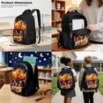 thumbnail image 3 of Kuiaobaty Strong Rhinoceros Print Backpack Set with Lunch Bag for Boys 17 Inch Backpack Lunch Box with Bottle Holder Large Capacity Bookbag with Pencil Case for School Travel Camping, 3 of 7