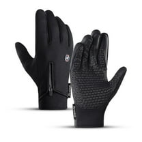 Winter Touch Screen Warm Gloves for Cycling, Premium Thermal Windproof Gloves, Outdoor Sports, Black, Small