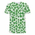 thumbnail image 4 of Goodtrade8 Mens St Patricks Day Shirt Big and Tall Irish Crew Neck Printed Vacation Short Sleeve Casual Summer Wear, 4 of 5