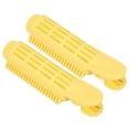 thumbnail image 3 of 2 pinzas rizadoras de pelo sin calor, rizador rápido con agarre seguro de peine, color amarillo., 3 of 5
