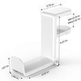 thumbnail image 2 of Gaming Desk Accessory, Under Table Headphone Hanger with Built-in Cable Organizer, 360° Swivel Arm, Easy Installation for Home, Office, &amp; Studio Spaces (Black), 2 of 6