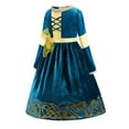 thumbnail image 5 of KAWELL Brave Princess Green Costume Kids Dress Up Costume Birthday Carnival Party Classic Costume, 5 of 6