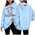 thumbnail image 1 of WEAIXIMIUNG Sweat à Capuche à Fermeture à Glissière pour Femmes, Mode Décontractée, Haut Ample, 1 of 4