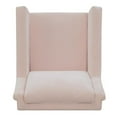 thumbnail image 6 of Bowery Hill 19.5" Mid-Century Fabric Upholstered Accent Chair in Blush Pink, 6 of 12