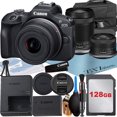thumbnail image 1 of Canon EOS R100 Mirrorless Camera with RF-S 18-45mm + 18-150mm Lens + 128GB Memory Card + Case + ZeeTech Accessory Bundle, 1 of 9