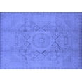 thumbnail image 1 of Ahgly Company Machine Washable Indoor Rectangle Oriental Blue Industrial Area Rugs, 7' x 10', 1 of 4