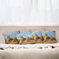 thumbnail image 3 of Ambesonne Cactus Throw Pillow Cover 4 Pack, Saguaros Boulders Sunset, 24", Pale Blue Pale Brown, 3 of 6