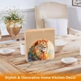 thumbnail image 5 of Lion Head Painting Napkin Holder for Table Clear Napkin Stand Paper Holder Acrylic Organizer Dispenser Napkins for Dinner Kitchen Restaurant Room, 5 of 8