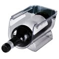 thumbnail image 3 of Wine Organizer Stackable Plastic Transparent Water Bear Bottle Holder Rack for Home Display 1 Bottle Transparent, 3 of 12
