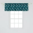 thumbnail image 2 of Ambesonne Baseball Window Valance, Bats and Balls Activity, 54" X 18", Petrol Blue Vermilion, 2 of 3