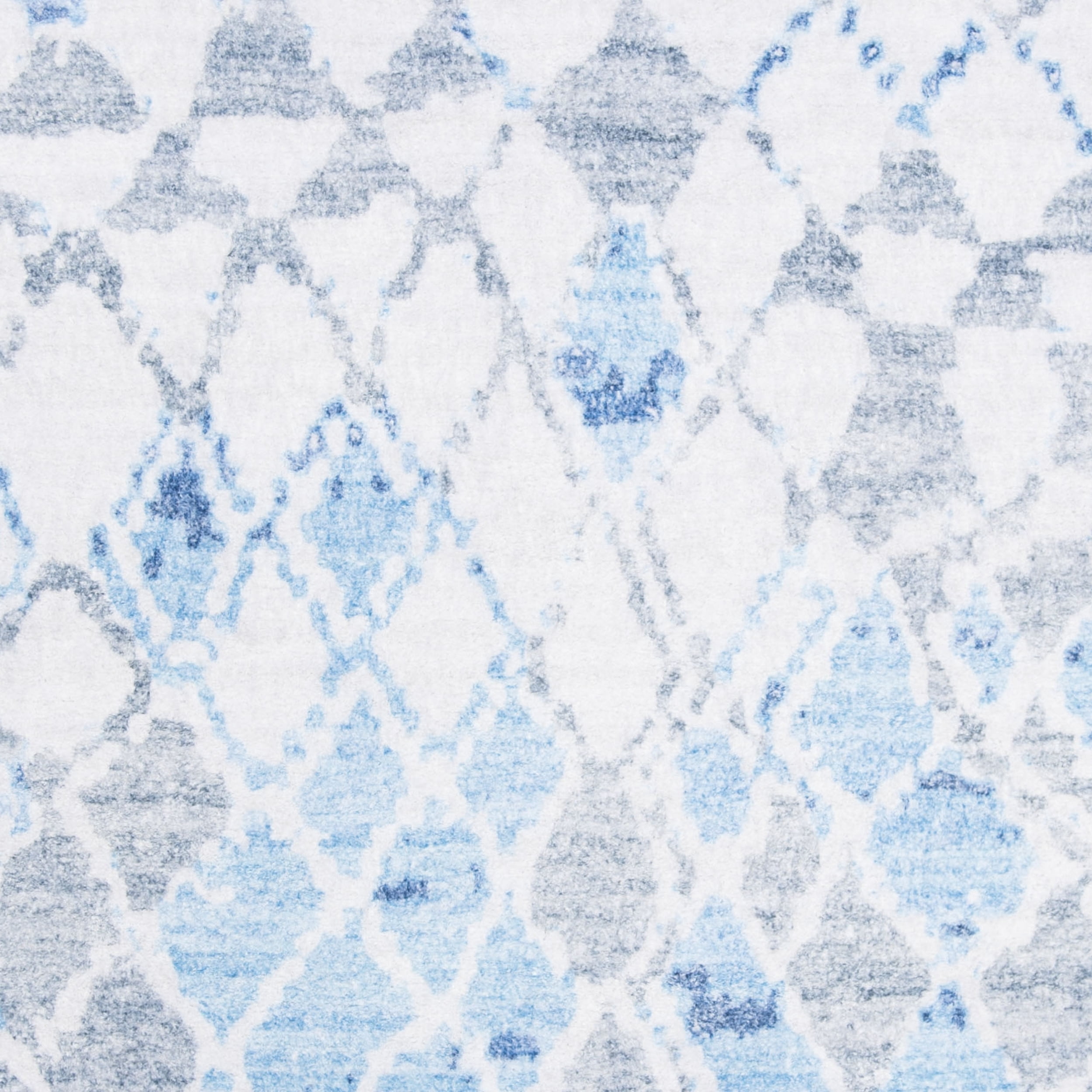 SAFAVIEH Saffron Corynn Geometric Area Rug, Ivory/Blue, 4' x 6'