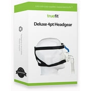 Truefit CPAP Deluxe 4-Point Headgear, Universal, black, 1 pack