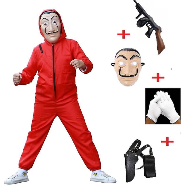 Disfraz de película de Salvador Dalí, robo de dinero, La Casa De papel, La Casa De Cosplay, disfraces De fiesta De Halloween con máscara facial