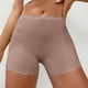 thumbnail image 2 of Braguitas tipo short de seda helada para mujer: braguitas sin costuras con bordes de encaje, color liso, cobertura total, ropa interior cómoda, tallas S-L, cintura de 29-33 cm., 2 of 5