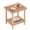 Natural, variant on 2-Tier Adirondack Side Table, Durable Bamboo-Look Outdoor End Table with Storage Shelf, Weather-Resistant & Easy-Maintenance Patio Furniture for Poolside, Porch, Backyard, Bathroom & Indoor Use