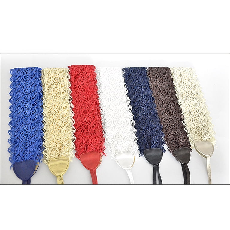 Faux Leather Lace Wrap Obi Belt Wide Waist Band Boho Chic Style Dress Choice Womens Faux Leather Belt Fashion Obi Style Lace  main image 4