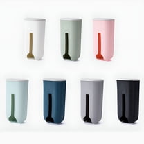 LAMIRO Garbage Bag Holder Wall Mounted Space Saving Self Adhesive Top Trash Bag Dispenser Kitchen Accessories (10 31" x 5" x 3 54" Grey 1Pc)