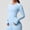 Light Blue, variant on Cxenplz Womens Long Sleeves Shirt Basic Crew Neck Slim Fit Tees Casual Y2k Going Out Outfits Tight Fitted Clothes