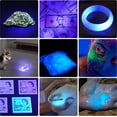 thumbnail image 7 of Yiyang UV Blacklight 365 Flashlight Rechargeable USB Woods lamp, Handheld LED Ultraviolet Black Light 370nm Portable Pocket with Clip, Detector for Pet Urine, Stains, Gem, Rocks, Money, Resin Curing, 7 of 7