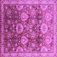 thumbnail image 1 of Ahgly Company Indoor Square Oriental Purple Industrial Area Rugs, 6' Square, 1 of 4