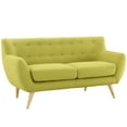 thumbnail image 3 of Modway Remark Modern Upholstered Fabric Loveseat in Wheatgrass Green, 3 of 4