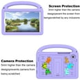 thumbnail image 5 of Dteck Case for Samsung Galaxy Tab A9 8.7" SM-X110/X115, Lightweight EVA Shockproof Handle Kids Case with Kickstand Cute DIY Accessories,Purple (Cartoon Letters), 5 of 6