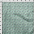 thumbnail image 3 of oneOone Viscose Jersey Mint Green Fabric Florals Fabric For Sewing Printed Craft Fabric By The Yard 60 Inch Wide-L18, 3 of 5