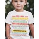 thumbnail image 1 of Camiseta divertida con estampado de "Nieto consentido" para niños y niñas. Cómoda camiseta de manga corta y cuello redondo. Color negro con texto colorido. Ideal para jugar en verano., 1 of 6