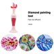 thumbnail image 1 of Cuadros Decorativos Florero 5D diamante pintura punto taladro pluma DIY artesanía (delfín rosa con taladro) Ehuebsd embutido en tela, 1 of 9