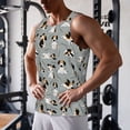 thumbnail image 5 of KLL Funny Beagle Active Dog Print Men's Muscle Gym Workout Stringer Tank Tops Bodybuilding Fitness T-Shirts Tank Tops Men-X-Large, 5 of 7