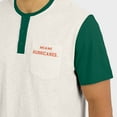 thumbnail image 6 of Men's Darius Rucker Collection by Fanatics Cream/Green Miami Hurricanes Henley Color Block Slub T-Shirt, 6 of 6
