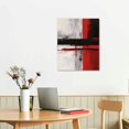 thumbnail image 2 of ONETECH Red and Black Wall Art-Abstract Picture Canvas Print Wall Painting Modern Artwork Canvas Wall Art for Living Room Home Office Décor, 2 of 4