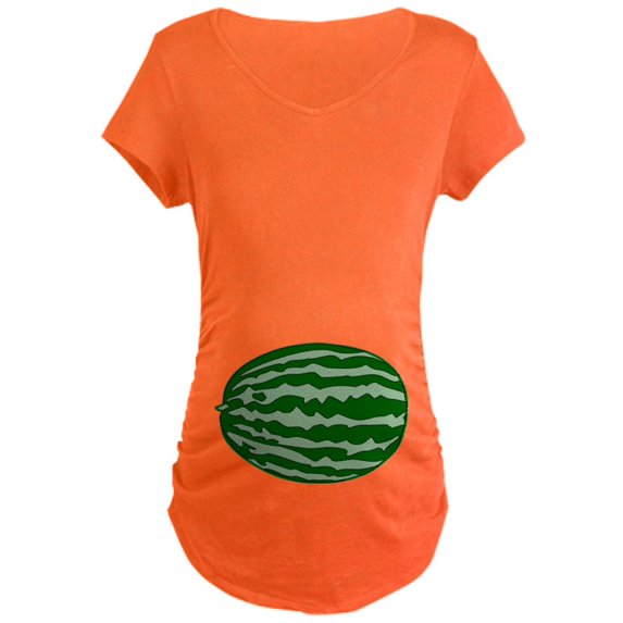 CafePress - Watermelon Baby Maternity Dark T Shirt - Maternity Dark T-Shirt