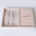 thumbnail image 2 of Conjunto De 2 Organizador De Colr De Caja tenedor De Bandeja De Almacenamiento De Exhibición De Joyería Hugo Bandeja de joyería de terciopelo, 2 of 10