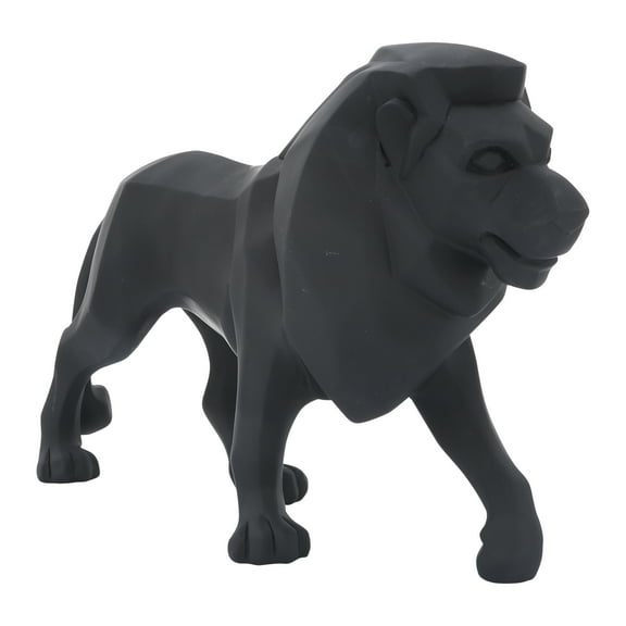 Sagebrook Home Resin 16" Standing Lion, Black