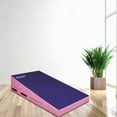 thumbnail image 7 of Matladin 55"x28"x14"Folding Gymnastics Cheese Wedge Incline Mat for Kids Girls Home Training Exercise, Purple + Pink, 7 of 7