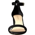 thumbnail image 2 of Nine West Women's Pruce Heeled Sandal, Black Patent, 7., 2 of 8