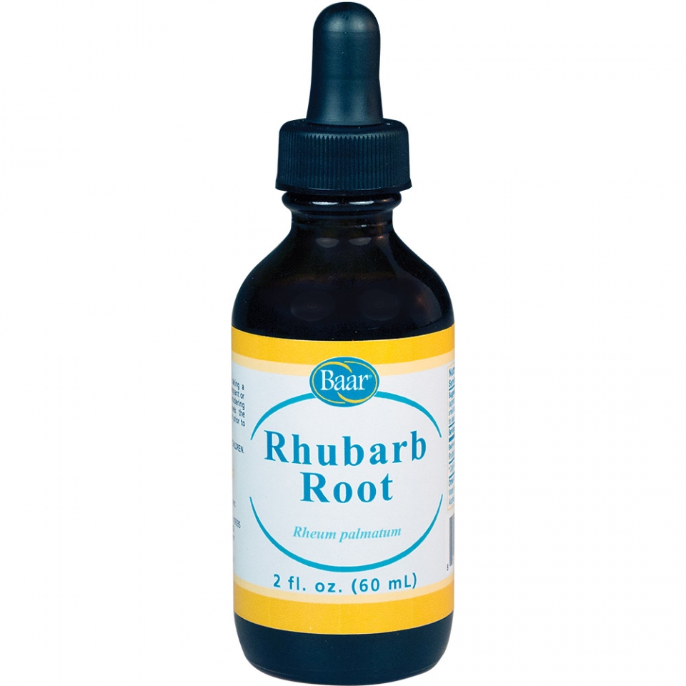 Rhubarb Root, Fluid Extract, 2 oz bottle dropper