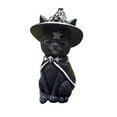 thumbnail image 1 of xiaxaixu Décoration de Bureau Figurine en Forme de Chat d'Halloween Statue en Résine, 1 of 8