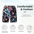 thumbnail image 5 of Gaeub Flowers ad Butterflies Mens Swim Trunks Stretch Beach Shorts Quick Dry for Men Swim Shorts Swimwear with Pockets- 3X-Large, 5 of 9